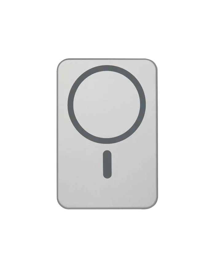 Power bank magnetico da 5000 mAh in alluminio riciclato RCS Avis - cod. P124443
