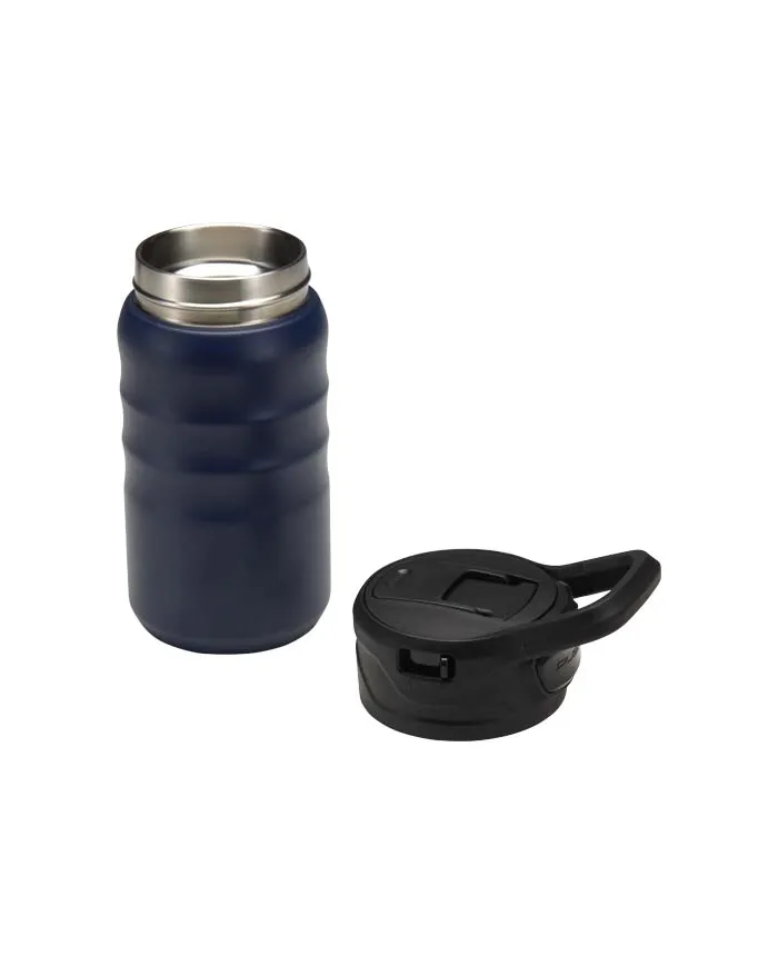Borraccia sportiva in acciaio a doppia parete con cannuccia ribaltabile da 350 ml - cod. P100952