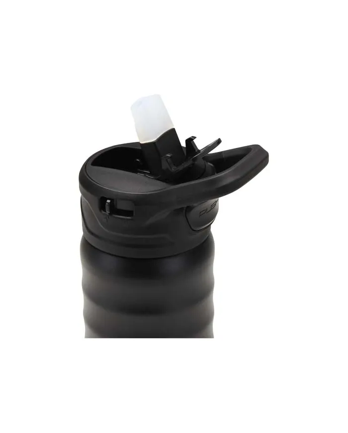 Borraccia sportiva in acciaio a doppia parete con cannuccia ribaltabile da 350 ml - cod. P100952