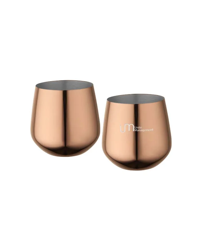 Set di tazze in acciaio inossidabile Cascade da 540 ml - cod. P126367