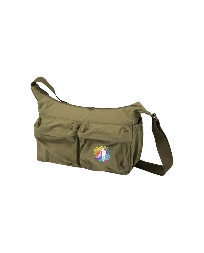 Borsa a tracolla per laptop da 13" in nylon riciclato GRS Calli - cod. P120810