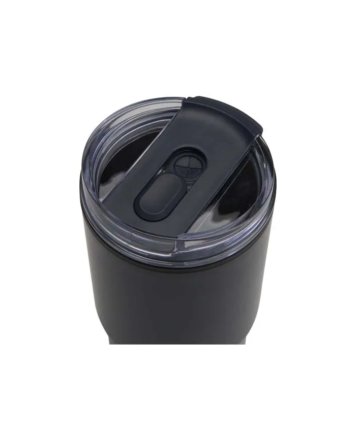 Bicchiere termico in materiale riciclato RCS a doppia parete con cannuccia da 540 ml Westin - cod. P100959