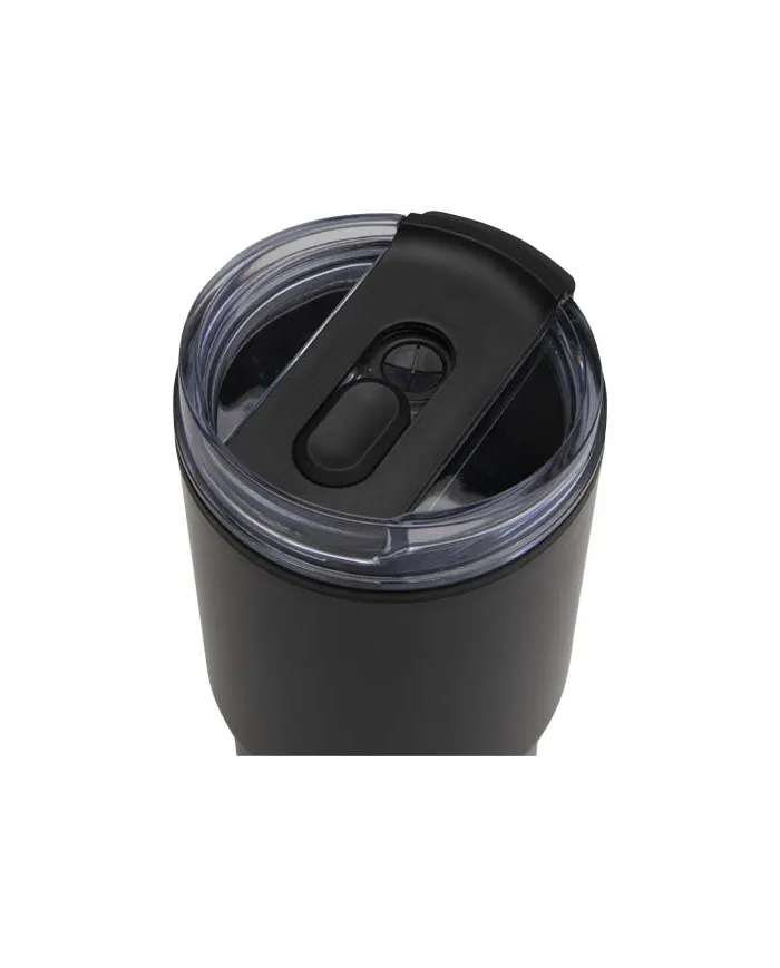 Bicchiere termico in materiale riciclato RCS a doppia parete con cannuccia da 540 ml Westin - cod. P100959