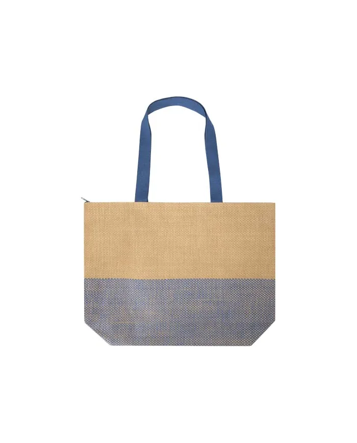 Borsa tote grande in carta paglia con cerniera Rhythm - 21L - cod. P130156