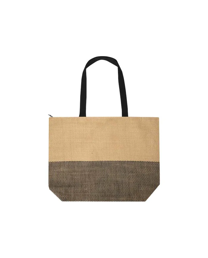 Borsa tote grande in carta paglia con cerniera Rhythm - 21L - cod. P130156