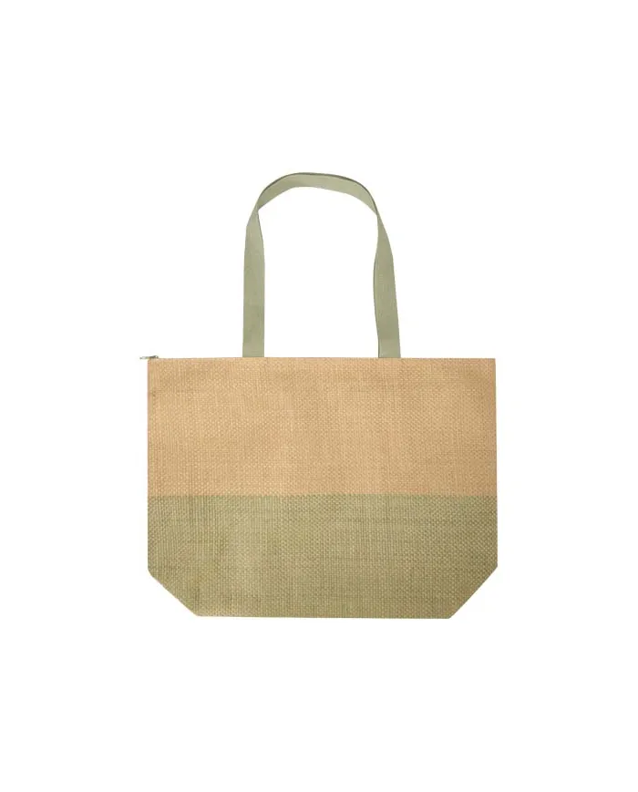 Borsa tote grande in carta paglia con cerniera Rhythm - 21L - cod. P130156