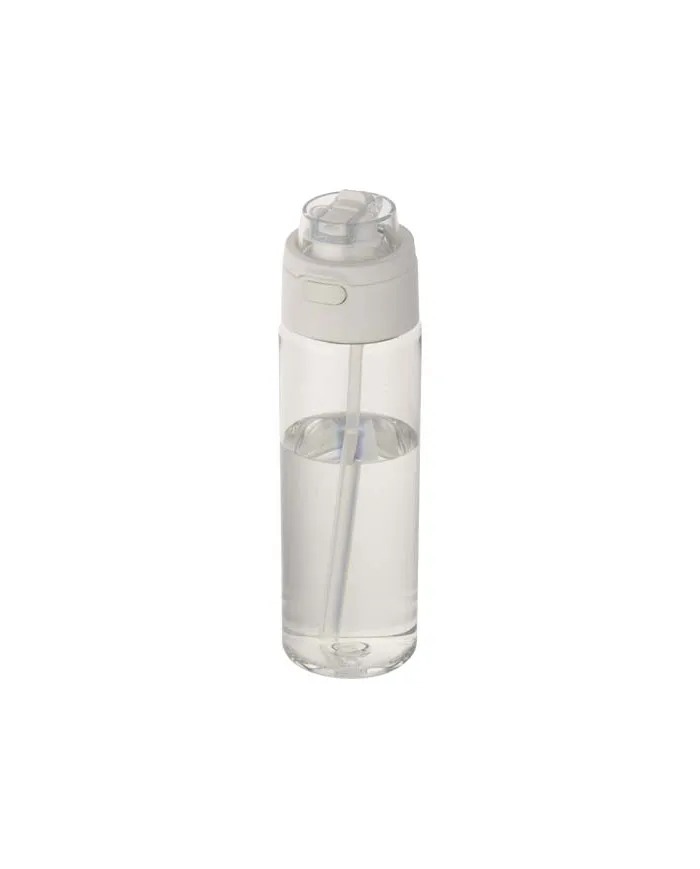 Borraccia in plastica riciclata RCS con tappo a doppia funzione e cannuccia a scatto da 700 ml Theron - cod. P100950