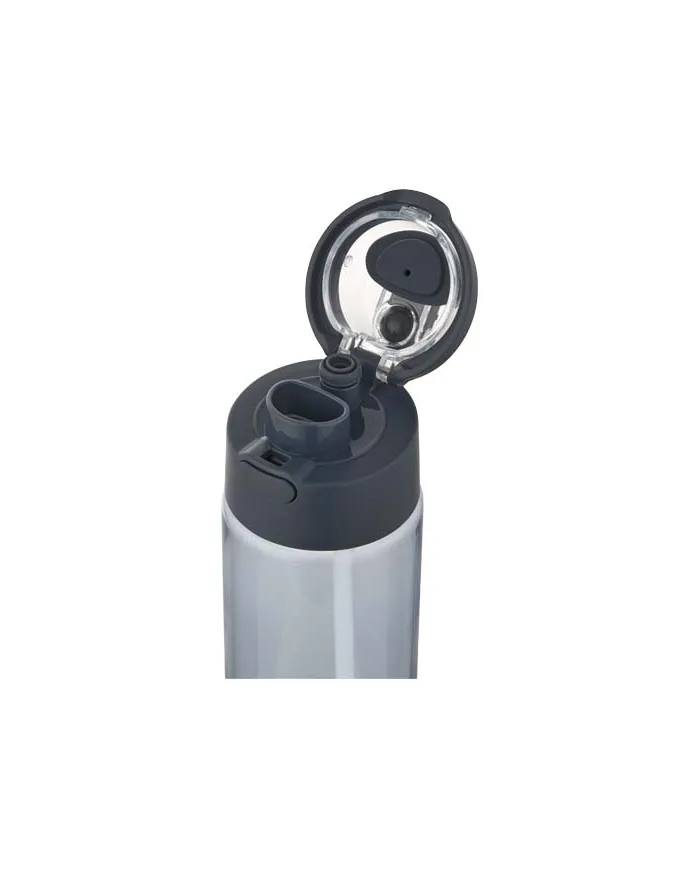 Borraccia in plastica riciclata RCS con tappo a doppia funzione e cannuccia a scatto da 700 ml Theron - cod. P100950