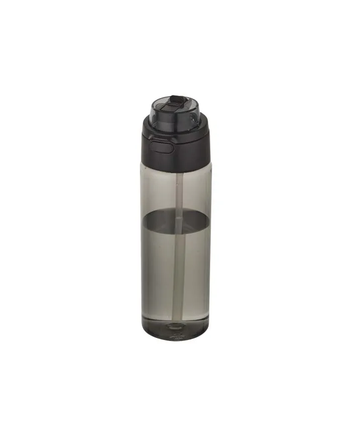 Borraccia in plastica riciclata RCS con tappo a doppia funzione e cannuccia a scatto da 700 ml Theron - cod. P100950