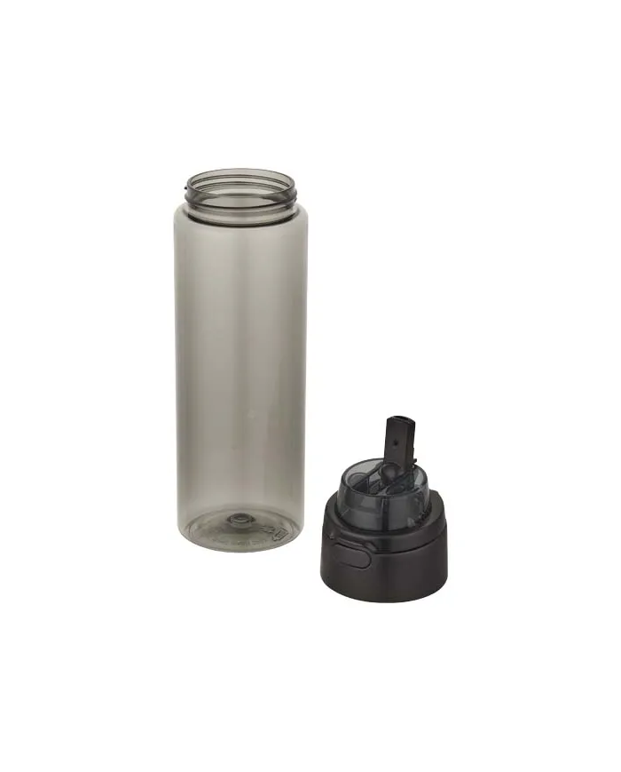 Borraccia in plastica riciclata RCS con tappo a doppia funzione e cannuccia a scatto da 700 ml Theron - cod. P100950