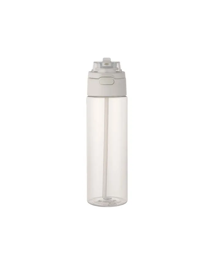 Borraccia in plastica riciclata RCS con tappo a doppia funzione e cannuccia a scatto da 700 ml Theron - cod. P100950