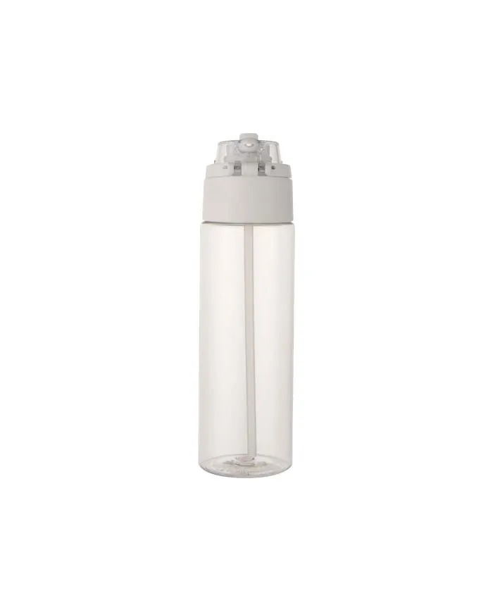 Borraccia in plastica riciclata RCS con tappo a doppia funzione e cannuccia a scatto da 700 ml Theron - cod. P100950