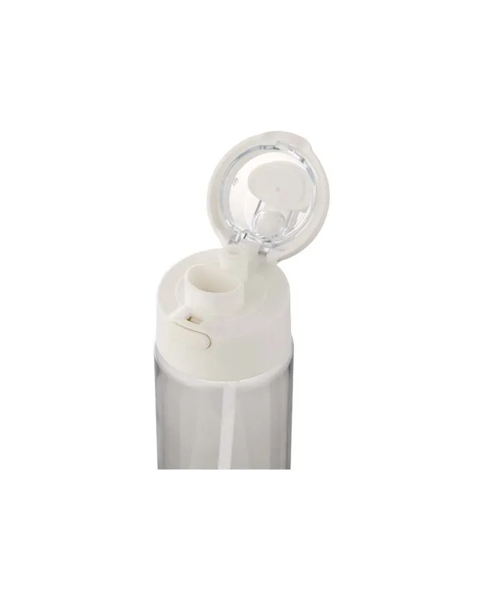 Borraccia in plastica riciclata RCS con tappo a doppia funzione e cannuccia a scatto da 700 ml Theron - cod. P100950