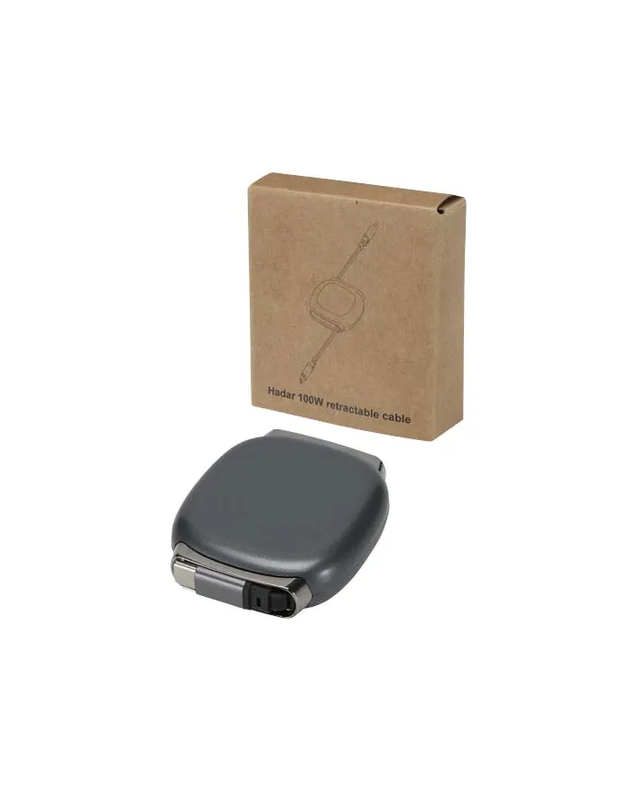 Cavo di ricarica PD CarPlay retrattile in plastica riciclata da 100 W Alphard - cod. P124496