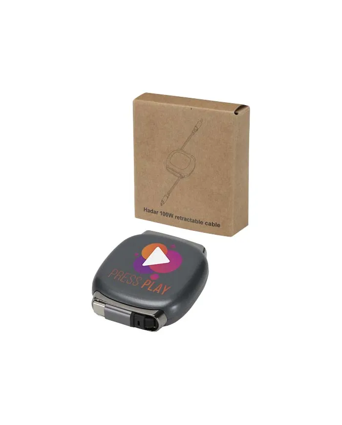 Cavo di ricarica PD CarPlay retrattile in plastica riciclata da 100 W Alphard - cod. P124496