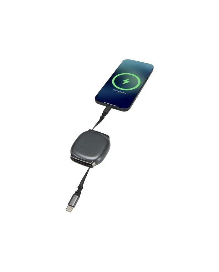 Cavo di ricarica PD CarPlay retrattile in plastica riciclata da 100 W Alphard - cod. P124496