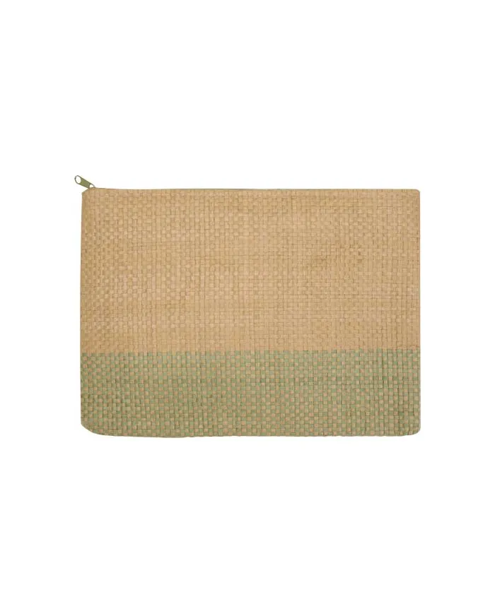 Pochette in carta paglia con cerniera Rythm - 3L - cod. P130154