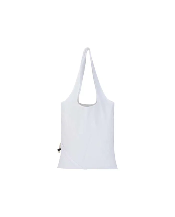 Borsa tote pieghevole in misto cotone riciclato certificato GRS da 140 g/m² Madras Blend- 7L - cod. P120805