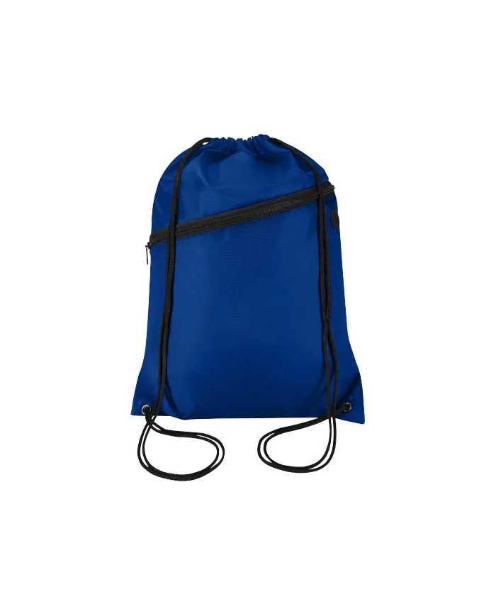 Borsa con coulisse in RPET con tasca frontale con cerniera Oriole - 5L - cod. P130145