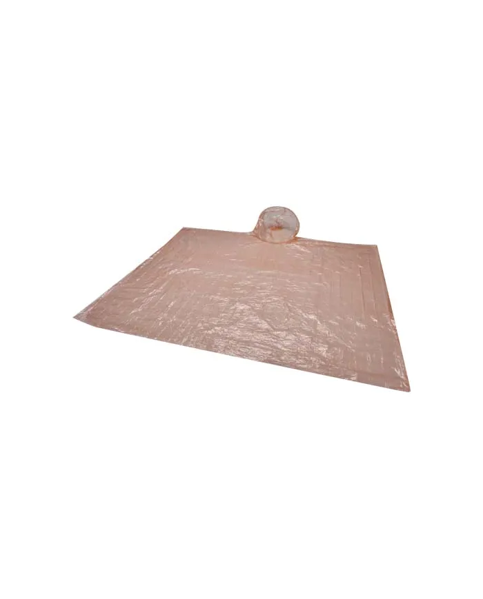Poncho in contenitore rotondo di plastica con moschettone Fog - cod. P130164
