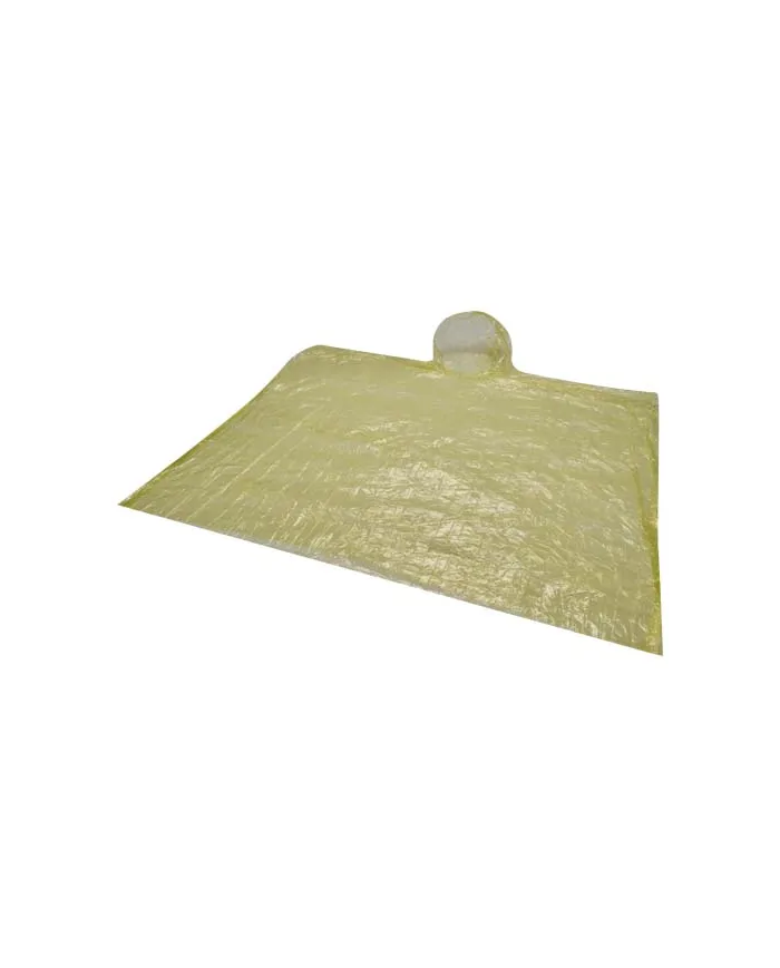 Poncho in contenitore rotondo di plastica con moschettone Fog - cod. P130164
