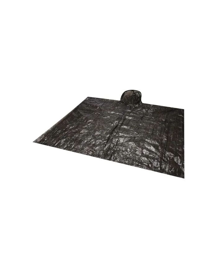 Poncho in contenitore rotondo di plastica con moschettone Fog - cod. P130164