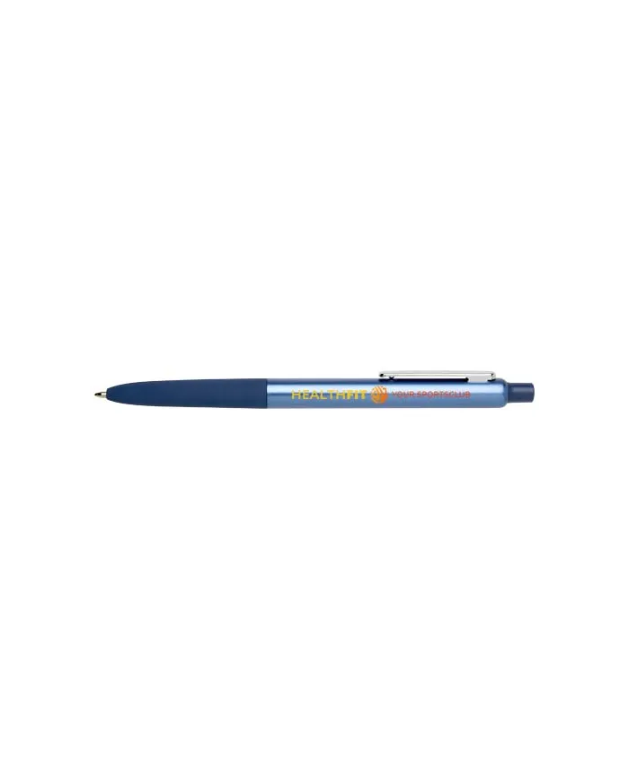 Penna a sfera a scatto in alluminio riciclato con finitura anodizzata Soffit (inchiostro blu) - cod. P107332