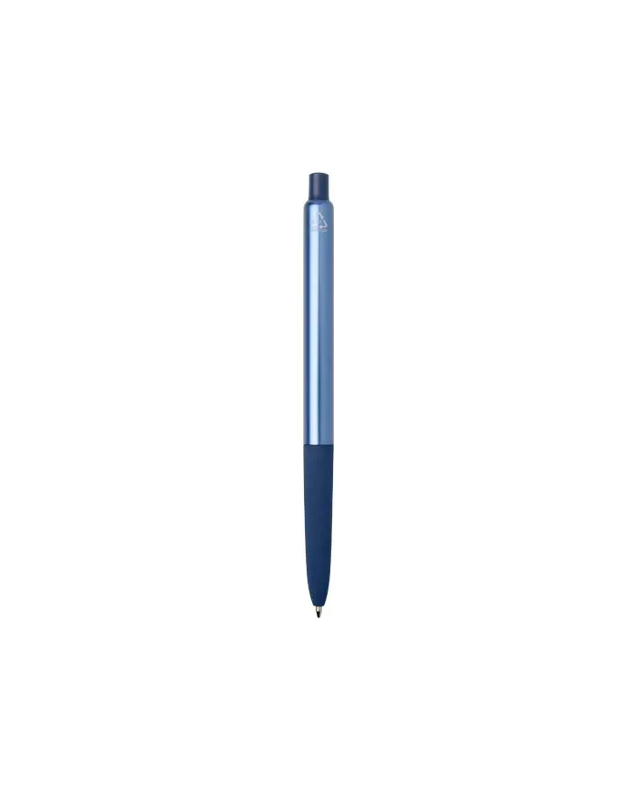 Penna a sfera a scatto in alluminio riciclato con finitura anodizzata Soffit (inchiostro blu) - cod. P107332