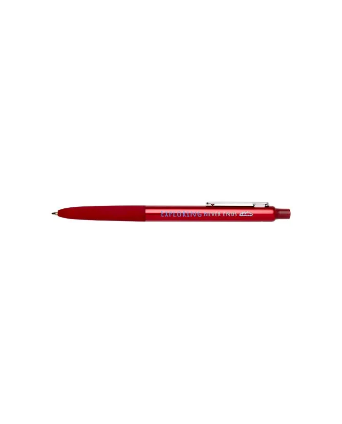 Penna a sfera a scatto in alluminio riciclato con finitura anodizzata Soffit (inchiostro blu) - cod. P107332