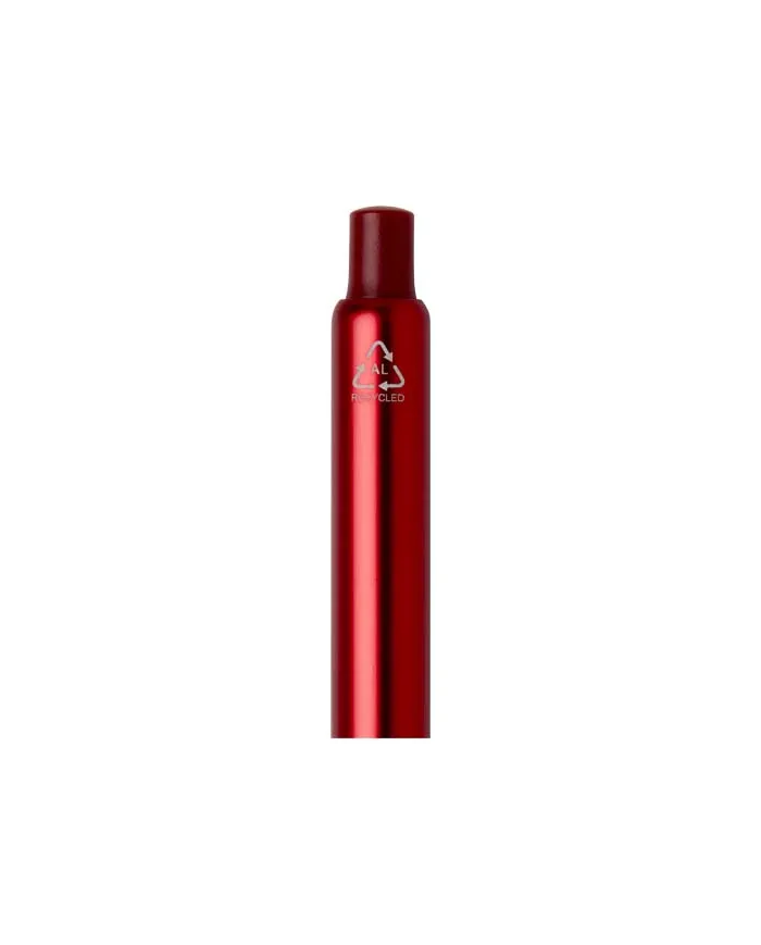 Penna a sfera a scatto in alluminio riciclato con finitura anodizzata Soffit (inchiostro blu) - cod. P107332