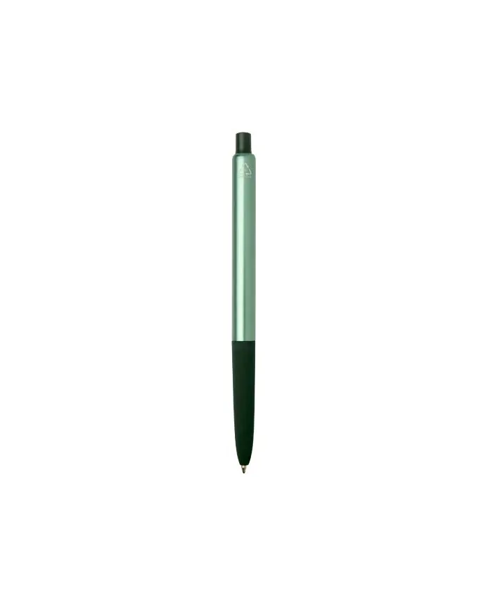 Penna a sfera a scatto in alluminio riciclato con finitura anodizzata Soffit (inchiostro blu) - cod. P107332