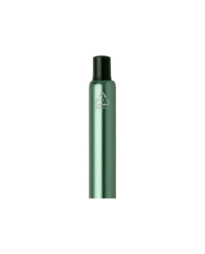 Penna a sfera a scatto in alluminio riciclato con finitura anodizzata Soffit (inchiostro blu) - cod. P107332