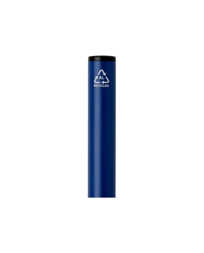 Penna a sfera a rotazione in alluminio riciclato Verton con ghiera (inchiostro blu) - cod. P107331