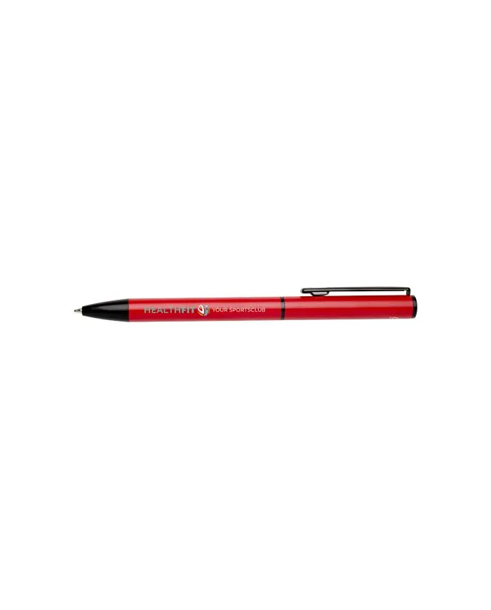 Penna a sfera a rotazione in alluminio riciclato Verton con ghiera (inchiostro blu) - cod. P107331