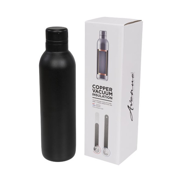 Borraccia sportiva termica Thor con isolamento sottovuoto in rame da 510 ml - cod. P100549