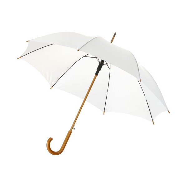 Ombrello Kyle da 23'' con apertura automatica, manico e asta in legno - cod. P109048