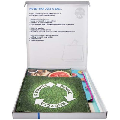 Confezione di borse tote laminate assortite