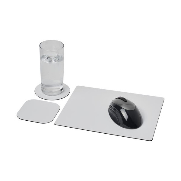 Set Brite-Mat® 1 con tappetino per mouse e sottobicchieri - cod. P210526