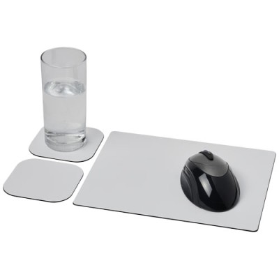 Set Brite-Mat® 3 con tappetino per mouse e sottobicchieri Set Brite-Mat® 3 con tappetino per mouse e sottobicchieri