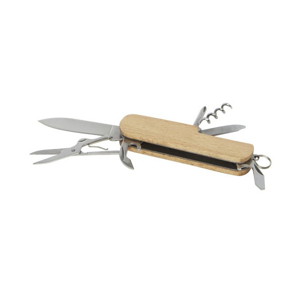 Coltellino tascabile in legno a 7 funzioni Richard - cod. P104510