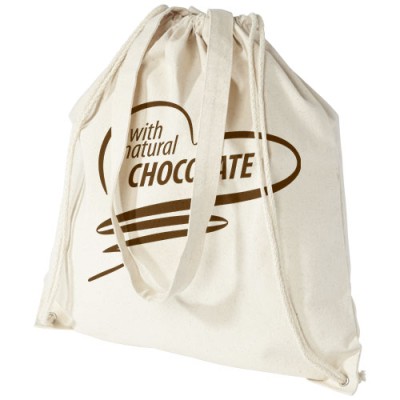 Zaino con cordoncino Eliza in cotone da 240 g/m² - 6L