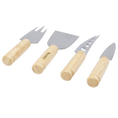 Set per formaggio Cheds da 4 pezzi in bambù