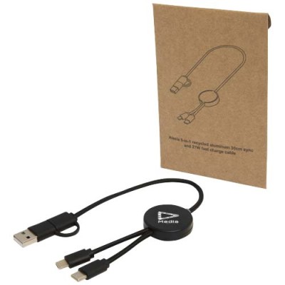 Cavo 5-in-1 in plastica riciclata da 30 cm per la sincronizzazione dei dati e la ricarica rapida da 27 W Citala