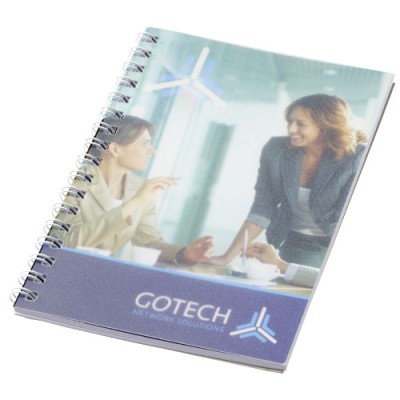 Notebook A6 spiralato Desk-Mate® con copertina in PP