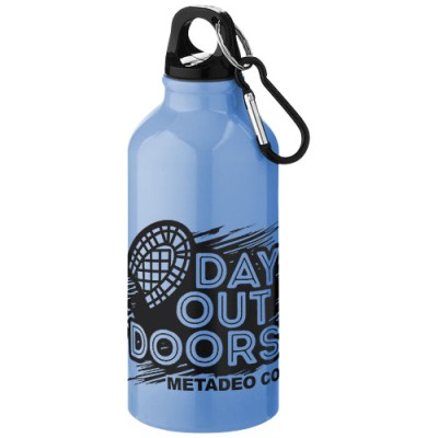 Borraccia sportiva in alluminio con moschettone da 400 ml Oregon