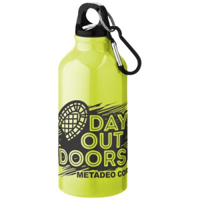 Borraccia sportiva in alluminio con moschettone da 400 ml Oregon