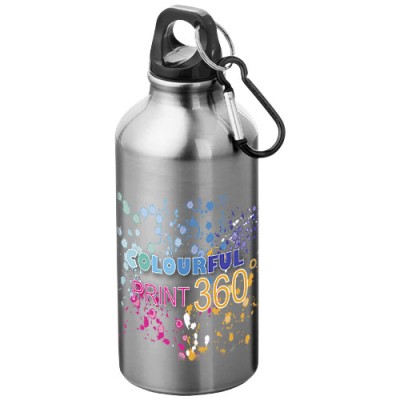 Borraccia sportiva in alluminio con moschettone da 400 ml Oregon
