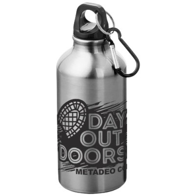 Borraccia sportiva in alluminio con moschettone da 400 ml Oregon