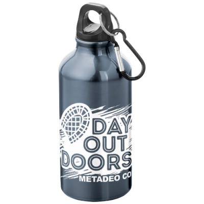 Borraccia sportiva in alluminio con moschettone da 400 ml Oregon