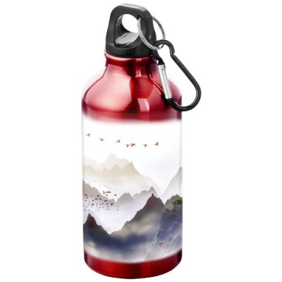 Borraccia sportiva in alluminio con moschettone da 400 ml Oregon